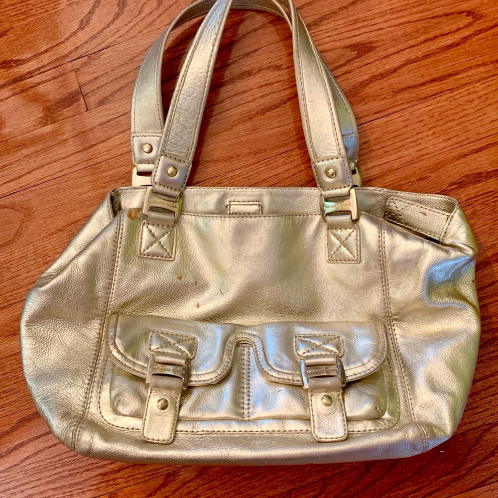 Michael Kors Gold Metallic Bag